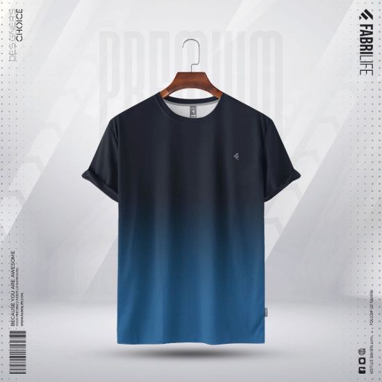 Picture of Mens Premium Sports Active Wear T-shirt - Skylark