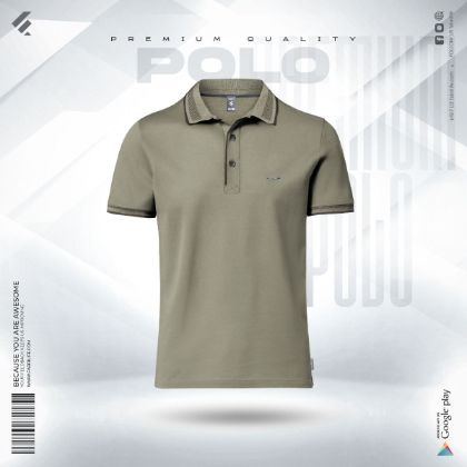 Picture of Premium Double PK Cotton Polo - Laurel Oak