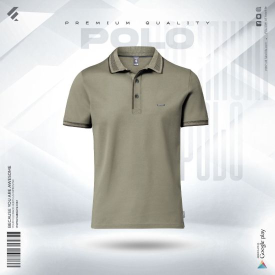 Picture of Premium Double PK Cotton Polo - Laurel Oak