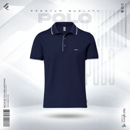 Picture of Premium Double PK Cotton Polo - Gray Melange