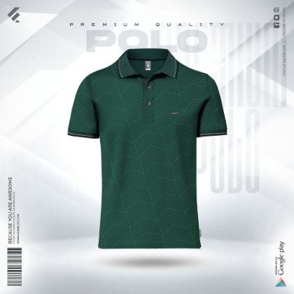 Picture of Premium Elite Edition Double PK Cotton Polo - Green
