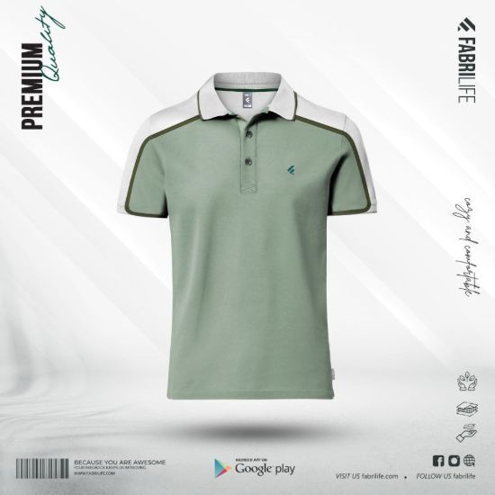Picture of Designer Edition Single Jersey Knitted Cotton Polo- Hallmark
