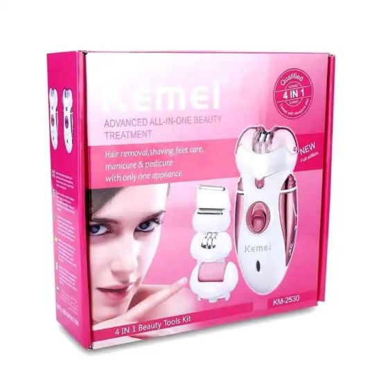 Picture of Kemei KM-2530 Rechargeable Epilator & Shaver 4 in 1 Beauty For Women
