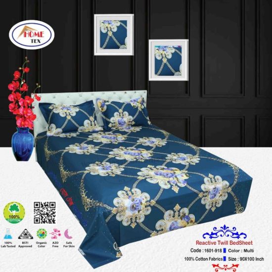Picture of REACTIVE TWILL DOUBLE BED SHEET 1601-918