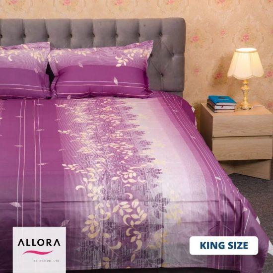 Picture of Purple Print Bed Sheet
