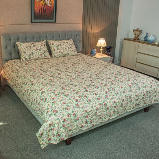 Picture of Spring Serenity Print Bedsheet – Cream