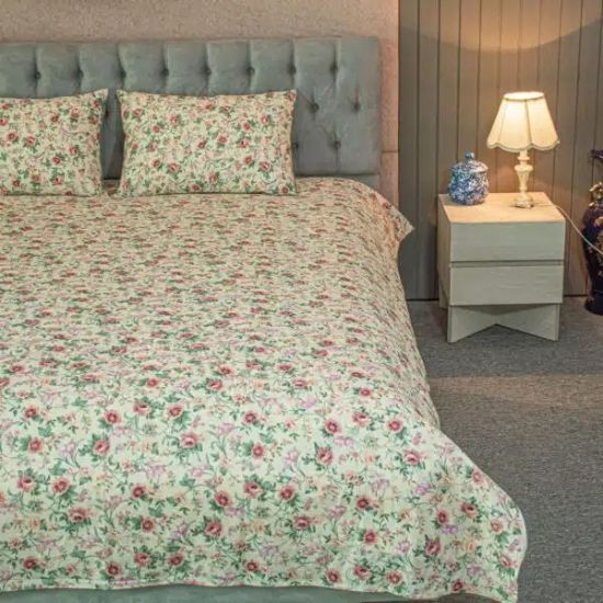 Picture of Spring Serenity Print Bedsheet – Cream