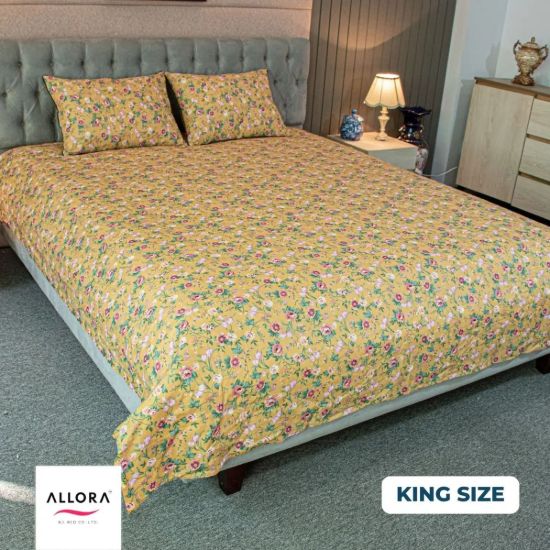 Picture of Spring Serenity Print Bedsheet – Yellow