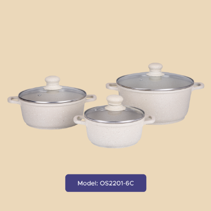 Picture of Gazi Non-Stick Cookware Set - OS 2201 - 6C