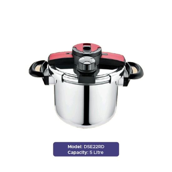 Picture of Gazi Smiss Pressure Cooker - DSE22RD - 5 Litre