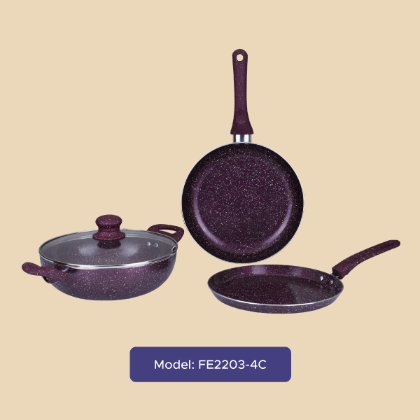 Picture of Gazi Non-Stick Cookware Set - FE 2201 - 4C