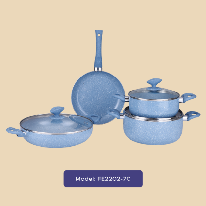 Picture of Gazi Non-Stick Cookware Set - FE 2202 - 7C