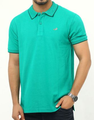 Picture of Crocodile Solid Polo T-Shirt Light Green