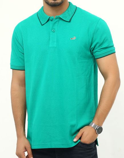 Picture of Crocodile Solid Polo T-Shirt Light Green