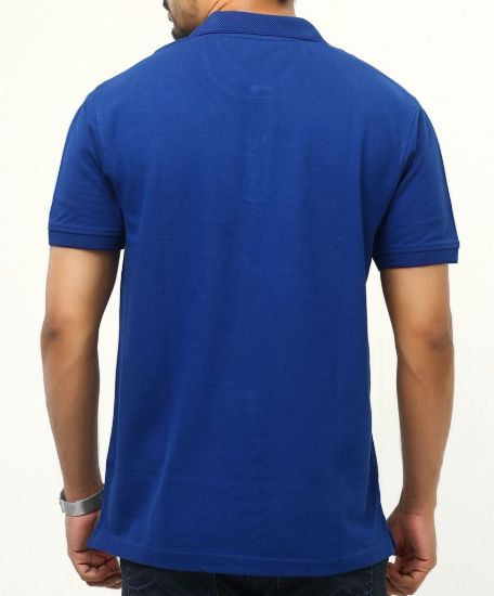 Picture of Crocodile Solid Polo T-Shirt Navy Blue