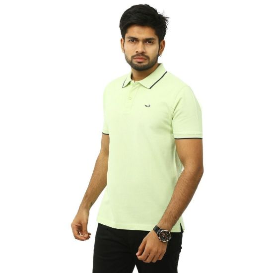 Picture of Crocodile Solid Polo T-Shirt Green