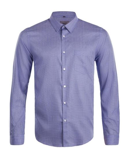 Picture of Crocodile Formal Shirt Purple Check