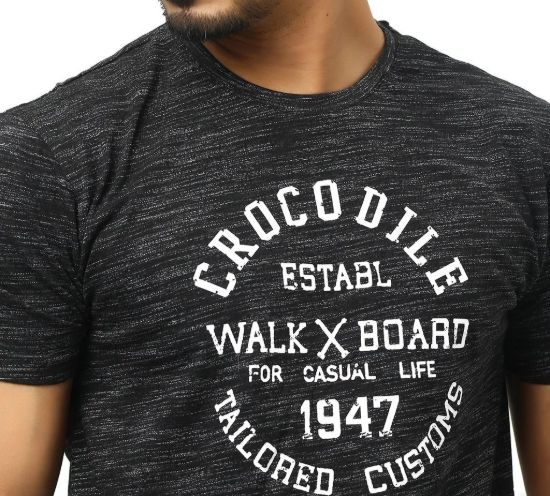 Picture of Crocodile Summer T-Shirt Black Ash