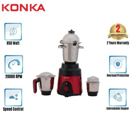 Picture of KONKA Mixer Grinder Master Cook Metallic Coating (850 Watt)