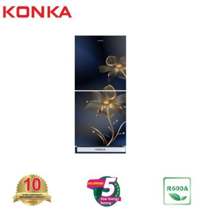 Picture of KONKA Refrigerator-KRB-190GB-3D Navy Nelumbo-2-Door, Bottom Freezer (190 Ltr)