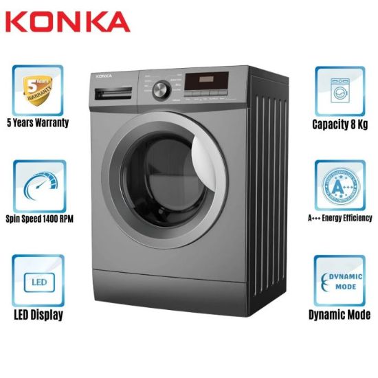 Picture of KG80-12B13 KONKA Washing Machine (8.0 KG) Front Loading