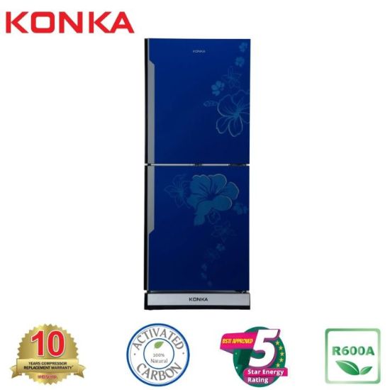 Picture of KONKA Refrigerator-KRT-315GB-Blue, Upper Freezer(315 LTR)