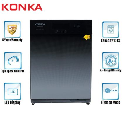 Picture of KONKA Washing Machine Front Loading Fully Automatic W/M with Dry Function. (10.0 KG) DRY