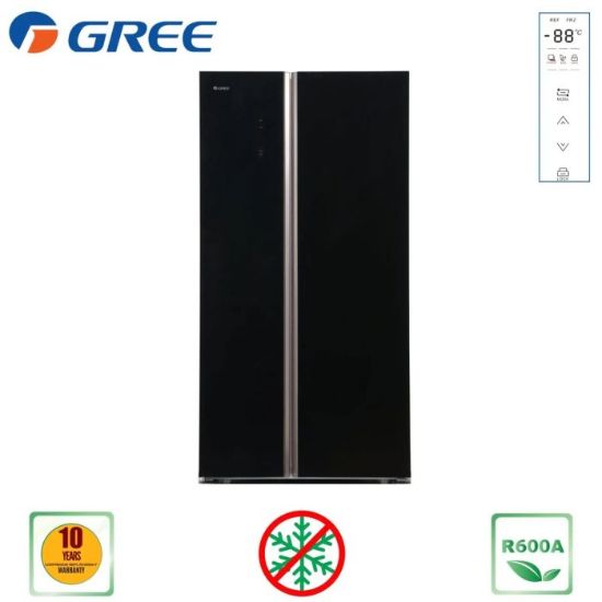 Picture of GREE SIDE BY SIDE REFRIGERATOR NON FROST BDRF-BDRF-616WPG (INVERTER-616 LTR)