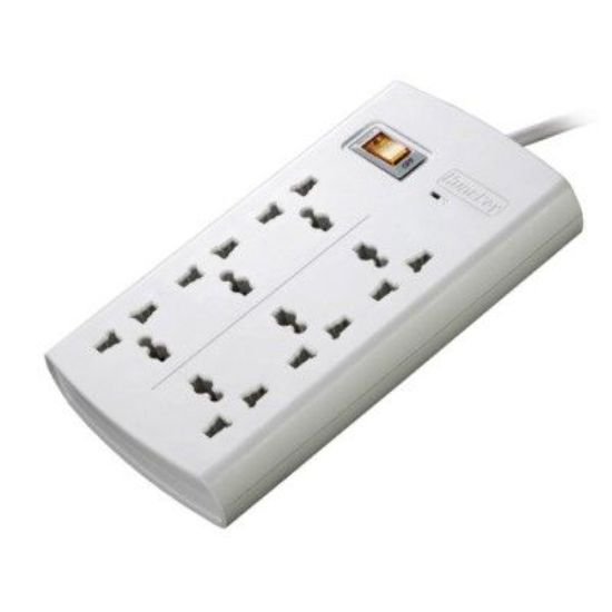 Picture of Deli ET411 2 Pin 4 Port 2 Meter Power Strip