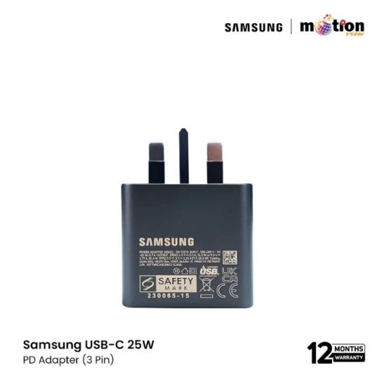 Picture of Samsung 25W PD Adapter USB-C (3 Pin) (Model -EP-T2510)