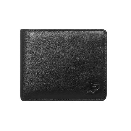 Picture of Classic Black Leather Short Wallet SB-W227