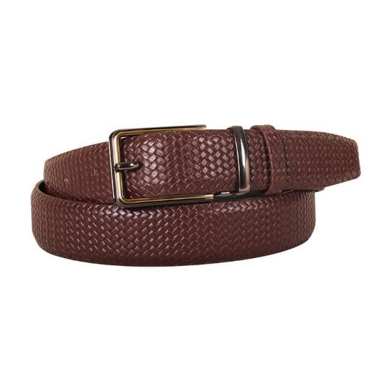 Picture of Classic Woven Pattern Genuine Leather Belt SB-B198