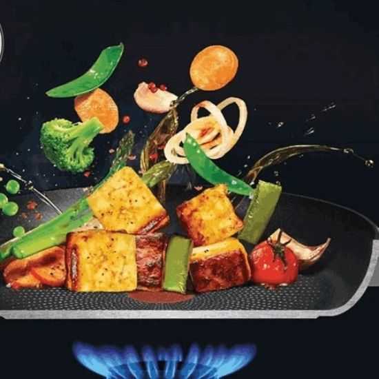 Picture of TEFAL GREYISH BLACK DELICIA FRY PAN 28 CM