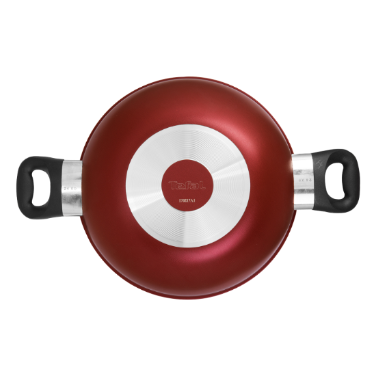 Picture of TEFAL RIO RED SIMPLY CHEF KADAI 28 CM WITH GLASS LID