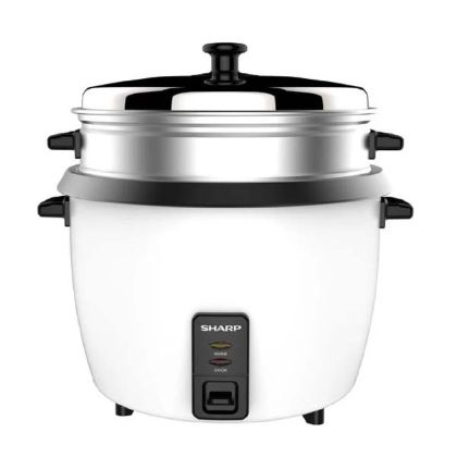 Picture of Sharp KS-H188G-W3 SNKR Rice Cooker with Food Steamer - 1.8L