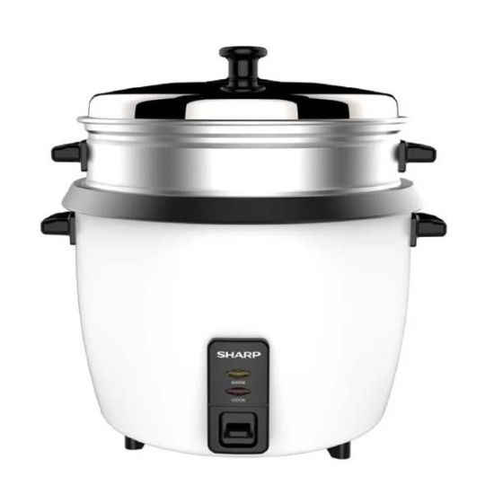 Picture of Sharp KS-H188G-W3 SNKR Rice Cooker with Food Steamer - 1.8L