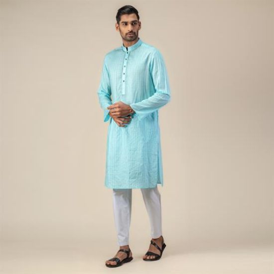 Picture of Embroidered Men's Slim fit Panjabi