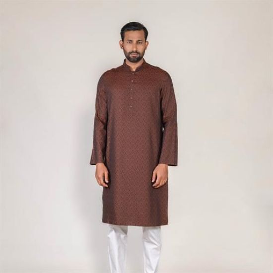 Picture of Premium Jacquard design panjabi regular fit