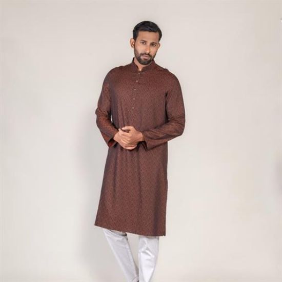 Picture of Premium Jacquard design panjabi regular fit