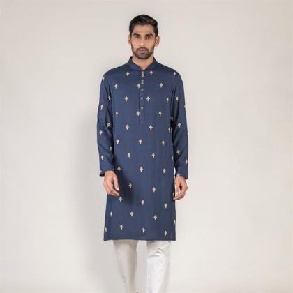 Picture of All-over Embroidery design panjabi