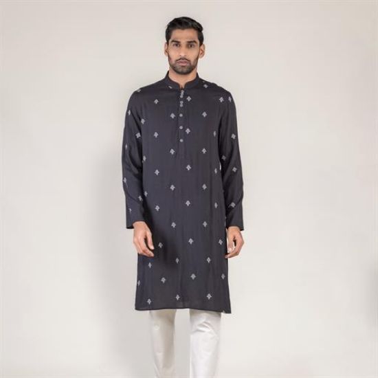 Picture of All-over Embroidery design panjabi regular fit