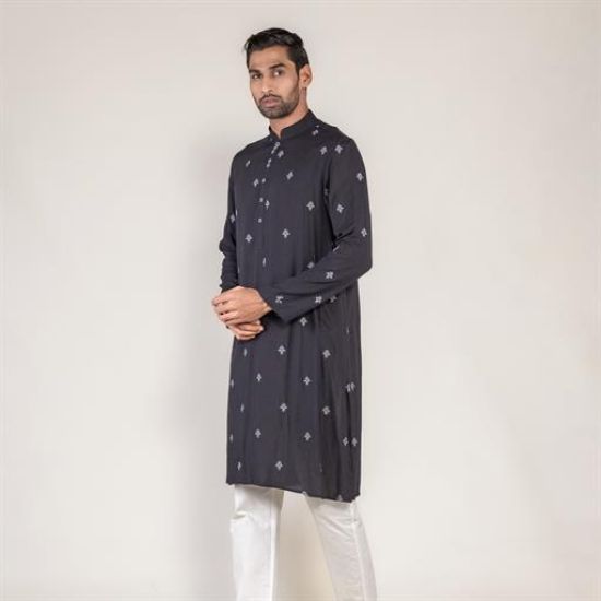 Picture of All-over Embroidery design panjabi regular fit