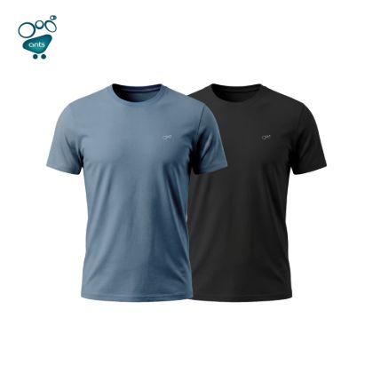 Picture of Mens Premium Blank T-shirt - Black & Stellar Combo