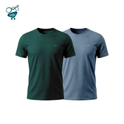 Picture of Mens Premium Blank T-shirt - Stellar & Green Combo