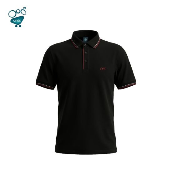 Picture of Premium Double PK Cotton Polo - Black