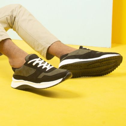 Picture of Zuqo Men's Sneaker  : Urban - Olive Black