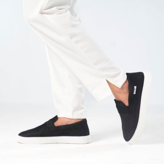 Picture of Zuqo Mens Sneaker  Active - Suede Black