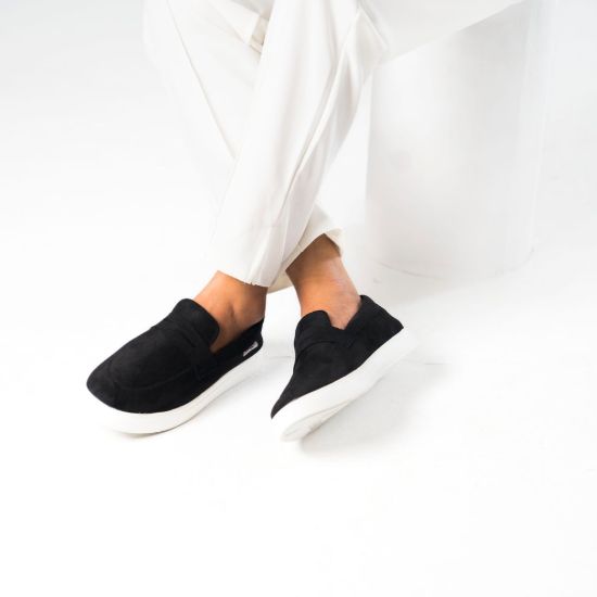 Picture of Zuqo Mens Sneaker  Active - Suede Black