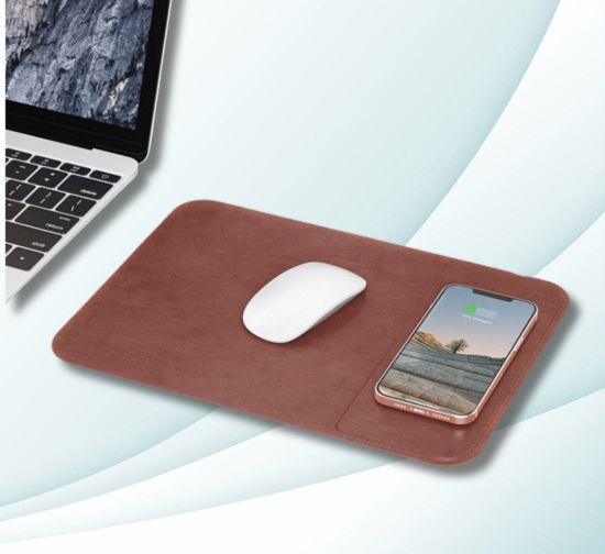 Picture of 15W Wireless Charger Mouse Pad with Phone Stand