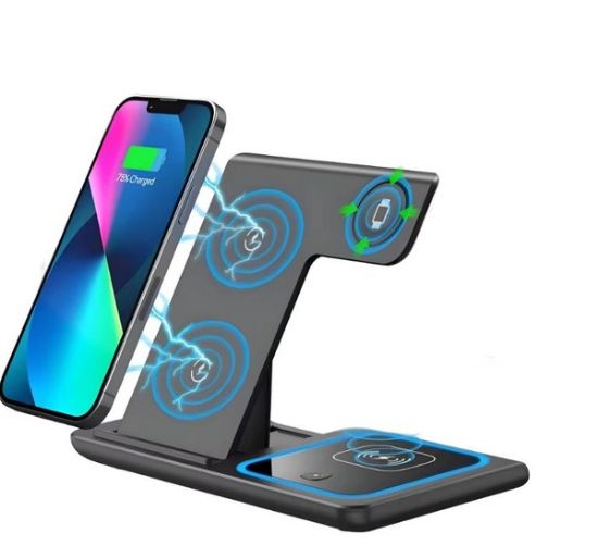 Picture of 3-in-1 Wireless Charger - Multifunction Phone Charging Stand
